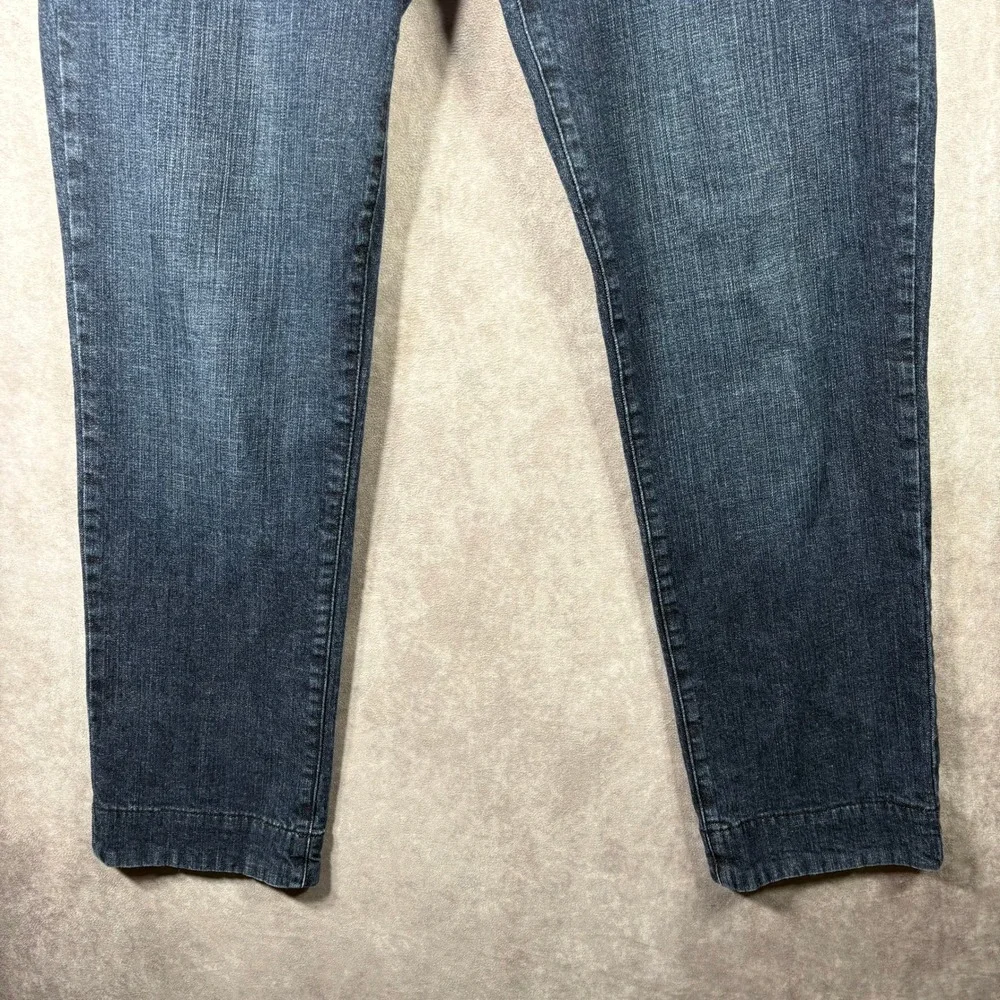 Civil Society Jeans Men 32x30 Dark Wash Straight Leg Plaid Trim Denim Streetwear